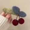 Autumn Winter Cherry Hair Clip, Large Twist Claw for Thick Looking Hair and Secure Updos view 2