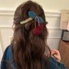 Autumn Winter Cherry Hair Clip, Large Twist Claw for Thick Looking Hair and Secure Updos view 4