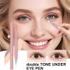 Eye Brightener - Waterproof Eye,Correcting Under Eyes Concealer Double Head Under Eyes Liner | Double-Head Silkworm Pen Makeup Tool Stick for Girls Mothers Travel Face Cosmetics view 2