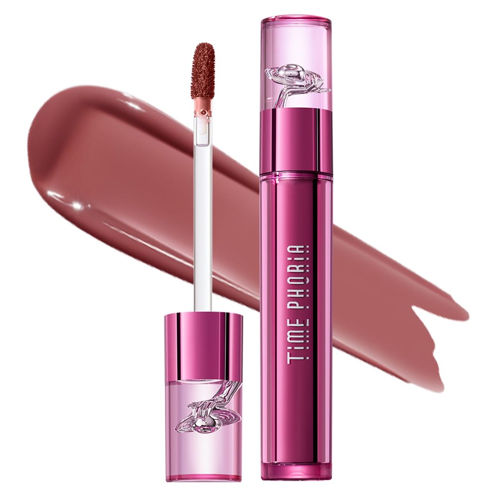 TIMEPHORIA Altera Blurring Lip Tint 012 Hush, Nude Pink Glossy to Soft Matte Finish, Blur Lip Lines, Weightless No-Sticky Airy Velvet Texture, Vibrant Hydrating Long-Lasting Lip Stain