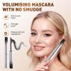 Iron Wand Mascara, 2026 New Metal Wand Mascara, 3D Washable Metal Mascaras, Tubing Mascaras Fiber Lash Extension Non-Clumping Wands Curling Eyelash Black MetalMascaras (Brown) view 2