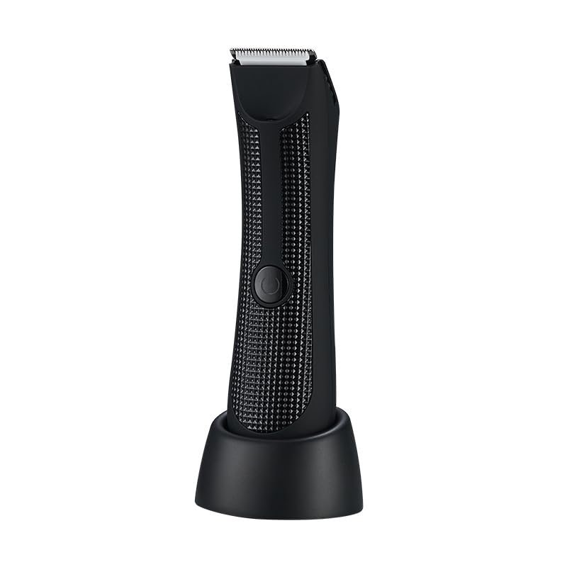 DIDILY Electric Groin Nose & Ear Hair Trimmer, Rechargeable Body Hair Trimmer with 3-Level Adjustable Comb, IPX Waterproof, Portable Grooming Tool for Men, Black (Black)