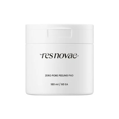 RESNOVAE Zero Pore Peeling Pad - Deep Cleansing Exfoliating Treatment with Pore-Laser Technology, PHA + BHA for Smooth, Refined Skin, 180ml (60 Pads)