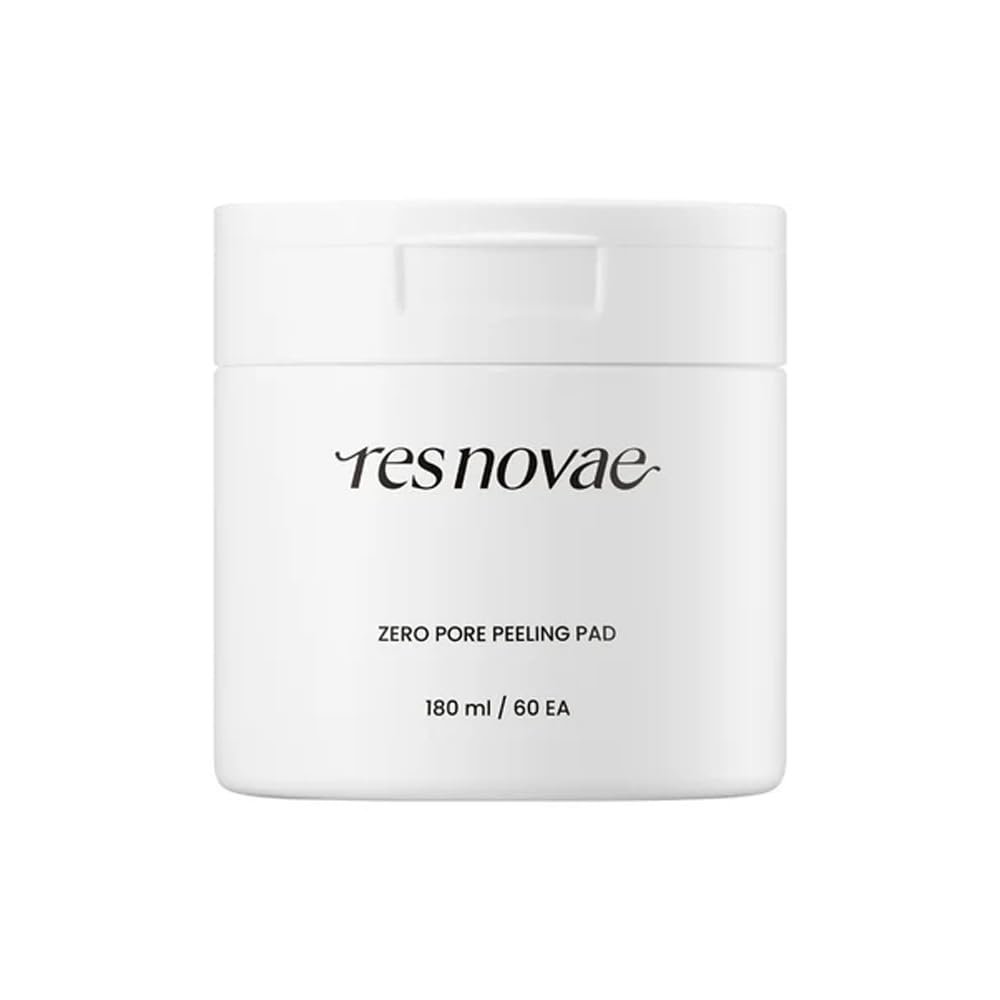RESNOVAE Zero Pore Peeling Pad - Deep Cleansing Exfoliating Treatment with Pore-Laser Technology, PHA + BHA for Smooth, Refined Skin, 180ml (60 Pads)