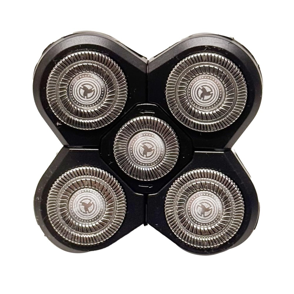Head Shaver Replacement Heads,Head Shaver Replacement Blades, Head Shavers for Bald Men,Head shavers for Men, Stainless Steel Rotary Blades for Electric Head Razor (black5)