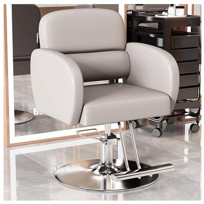 Barber Chair, 440 Lbs Capacity Heavy Duty Salon Chair with Hydraulic Pump, 360 Swivel Height Adjustable Spa Beauty Chair for Hair Stylist,Spa, Beauty Shop,White,B