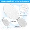 2Pcs Glass Foot File, 8-Shaped and Oval Smooth Sides Callus Remover, Nano Glass Foot Scraper Scrubber Dead Skin Removal, Pumice Stone Professional Pedicure Tools for Feet view 3
