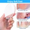 2Pcs Glass Foot File, 8-Shaped and Oval Smooth Sides Callus Remover, Nano Glass Foot Scraper Scrubber Dead Skin Removal, Pumice Stone Professional Pedicure Tools for Feet view 4