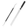 2Pcs Toenail File for Thick Nails Long Metal Nail File Ingrown Relief Heavy Duty Metal Emery Board with Dual-Ended Toenail Lifter Seniors, Coarse Grit & Durable Stainless Steel Design view 1