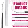 2Pcs Toenail File for Thick Nails Long Metal Nail File Ingrown Relief Heavy Duty Metal Emery Board with Dual-Ended Toenail Lifter Seniors, Coarse Grit & Durable Stainless Steel Design view 3