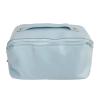 AIToWisely Outdoor Makeup, Travel Makeup, Large Capacity PU Leather Cosmetic with Hardware, Pillow Shape Toiletry Storage for Women Girls, Portable Travel Cosmetics (Blue Tape) view 1