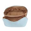 AIToWisely Outdoor Makeup, Travel Makeup, Large Capacity PU Leather Cosmetic with Hardware, Pillow Shape Toiletry Storage for Women Girls, Portable Travel Cosmetics (Blue Tape) view 2