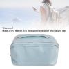AIToWisely Outdoor Makeup, Travel Makeup, Large Capacity PU Leather Cosmetic with Hardware, Pillow Shape Toiletry Storage for Women Girls, Portable Travel Cosmetics (Blue Tape) view 4