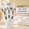DIDILY Rechargeable Electric Hair Remover, 3-in-1 Painless Body Hair Trimmer for Women Men, IPX6 Waterproof & Type-C Charging, Multi-Functional for Full Body Grooming (White 3-in-1) view 3