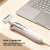 DIDILY Rechargeable Electric Hair Remover, 3-in-1 Painless Body Hair Trimmer for Women Men, IPX6 Waterproof & Type-C Charging, Multi-Functional for Full Body Grooming (White 3-in-1) view 4