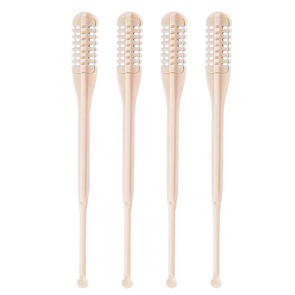 EHZBRCN 4Pcs Nasal Hair Cutter, Double Sided Nose Hair Cutter, 360 Rotating Manual Nose Hairs Trimmer, Nostril Hairs Remover Tool, for Men Women