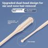 EHZBRCN 4Pcs Nasal Hair Cutter, Double Sided Nose Hair Cutter, 360 Rotating Manual Nose Hairs Trimmer, Nostril Hairs Remover Tool, for Men Women view 4