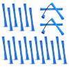 20 PCS Perm Rods Plastic Hair Perming Rods Cold Wave Perm Rod DIY Plastic Curling Rod for Long Short Natural Hair Hairdressing Styling Tools (Blue, 0.35inch) view 1