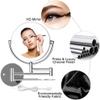 WTYBRMYO Makeup Mirror Vanity 8-inch Bathroom,Double-Sided LED Magnifying Beauty with Light Storage Bucket Cosmetic view 4