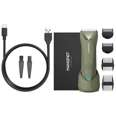 MANSPOT Manscape Trimmer for Men Ball/Pubic/Groin, Electric Body Hair Trimmer&Product Image 5V Body Trimmer Charger Cable