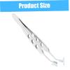 Meibomian Gland Expressor, Stainless Steel High Precision Eyelid Massage Tweezers with Rectangle Tip, Professional Face Care Tools view 2
