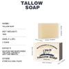 3PCS Natural Grass Fed Tallow Soap Skin Moisturizing Face & Body Wash Beef Tallow Bar Handcrafted Bath Soap Skin Moisturizing Care view 2