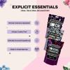 Explicit Essentials Bath Salts Gift Set | 3 Relaxing Epsom Salt Bath Soaks | Aromatherapy Epsom Salt Variety Pack for Stress Relief, Muscle Recovery & Self-Care Gifts view 4