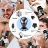 5 in 1 Electric Shavers for Bald Men, 7D Blade Shaver New Floating Razor Multi Function Shaver USB Rechargeable Hair Magic Bald Head Artifact Beard Knife view 2
