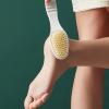 2-in-1 Pumice Stone - dualSided Foot Brush, Gentle exfoliatiing Stone, Ergonomic Bath Tool | Foot Care Tool for Men Women Pedicure view 3