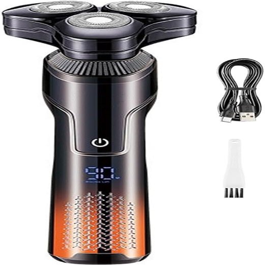 Electric Shavers for Bald Men, 3D Men's Head Shaver Wet Dry Beard Electric Razor for Men Rechargeable LCD Display Shaving Machine