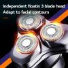 Electric Shavers for Bald Men, 3D Men's Head Shaver Wet Dry Beard Electric Razor for Men Rechargeable LCD Display Shaving Machine view 3