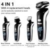 Electric Shavers for Bald Men, Head Shaver 4D for Men Electric Beard Trimmer USB Rechargeable Shaving Machine Electric Adult Hair Clipper Portable Razor view 3