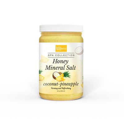 Coconut Pineapple Honey Mineral Salt Tropical & Nourishing Foot and Body Mineral Salt for Soft, Smooth & Revitalized Skin by BeBeauty