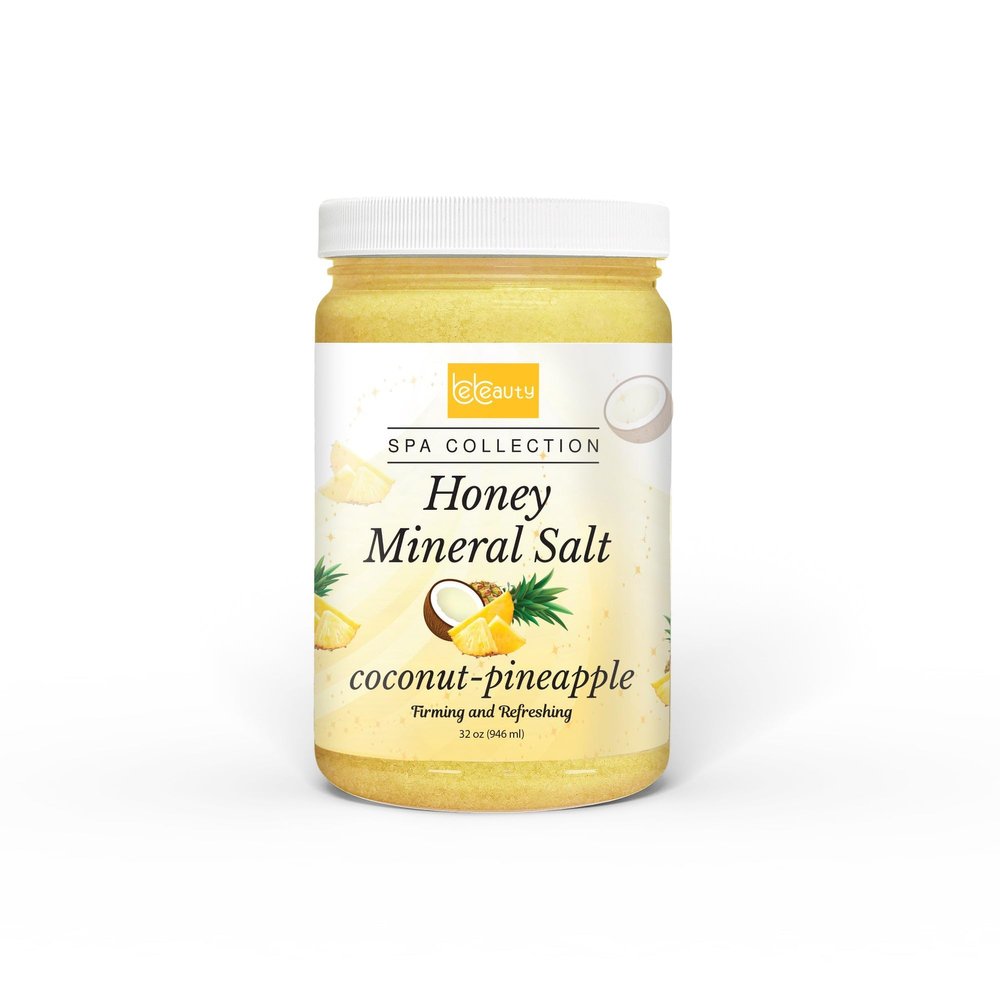 Coconut Pineapple Honey Mineral Salt Tropical & Nourishing Foot and Body Mineral Salt for Soft, Smooth & Revitalized Skin by BeBeauty