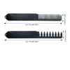 FUPUAII 2-in-1 Men's Protable Folding Pocket Comb - Black, Fine & Wide Tooth Comb for Hair and Beard Grooming Voluminous wide-toothed hair comb Travel folding view 3