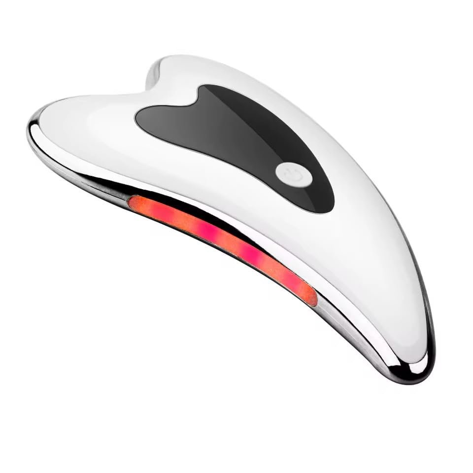 Electric Gua Sha Facial Massager - Microcurrent Vibration Face Tool for Wrinkle Reduction, Skin Lifting & Sculpting