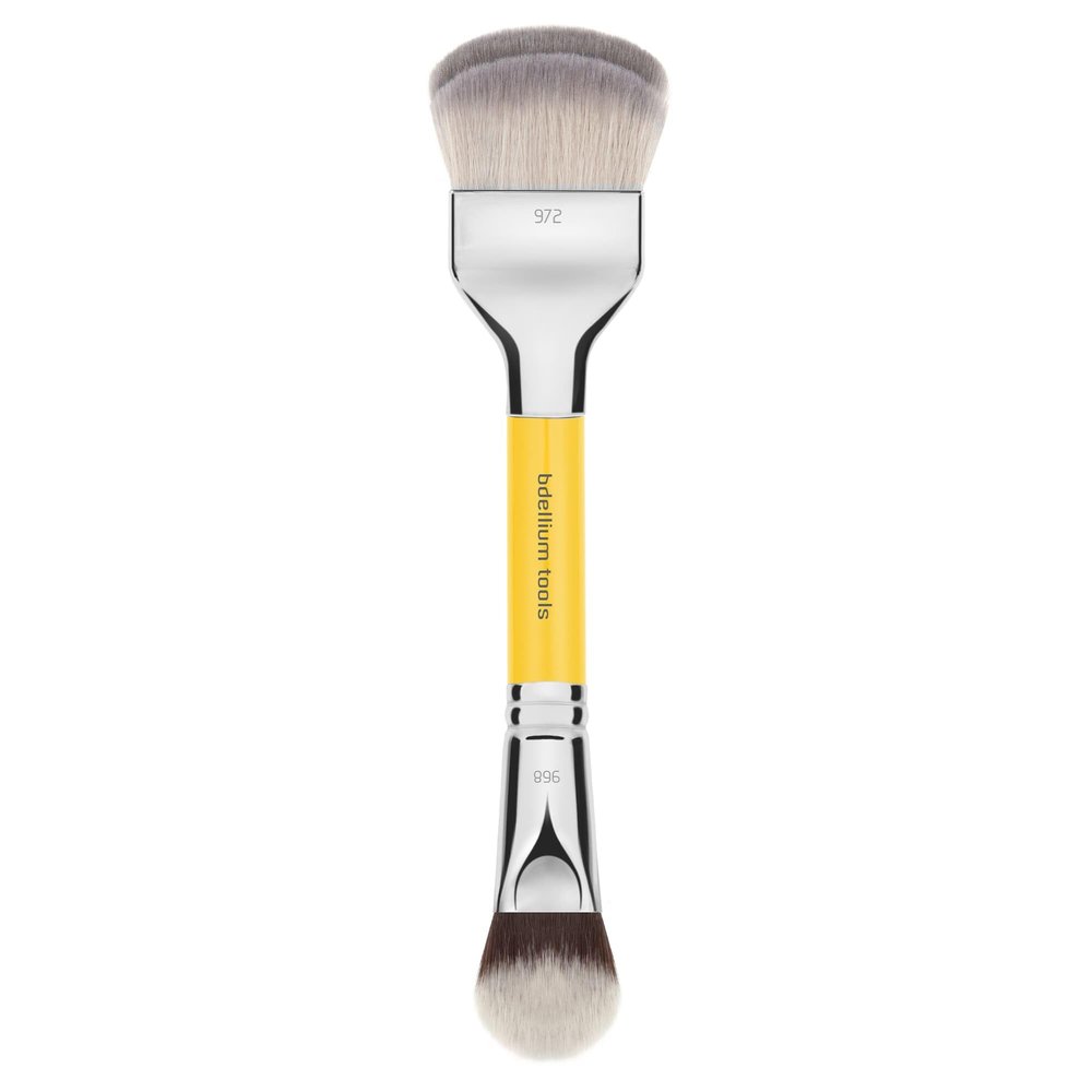 Bdellium Tools Professional Makeup Brush Studio 973 Double-Ended Large Rounded Double Dome Blender/BDHD Phase II with 972/968 double-ended