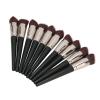 10pcs Oblique Concealer Brush Set, Makeup Brush, Soft Synthetic with Ergonomic Handle, Cosmetic Tool for Covering Dark Circles and Blemishes, view 4
