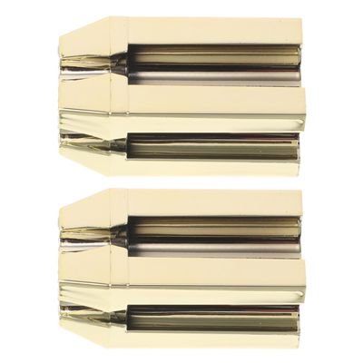 GANAZONO 2pcs Professional Eyebrow Pencil Sharpener with Flat-tip Carving Guide Tool for Soft and Hard Eyebrow Pencils Accurate Slot Design for Precise Makeup Versatile Angle Tool for