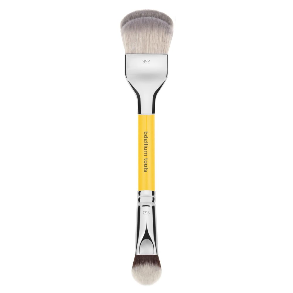 Bdellium Tools Professional Makeup Brush Studio 961 Double-Ended Small Rounded Double Dome Blender/BDHD Phase II XS with 952/963 double-ended