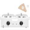 Double Wax Warmer 1200ML Professional Dual Wax Heater Pot for Hair Removal view 1