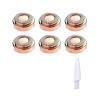 Women's Facial Hair Removal Device Replacement Head 2nd Generation Flawless Facial Pain Free Hair Removal Device Shaver Replacem(Rose Gold 6PCS Bag) view 1