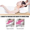 LDLCYCN Pink,180 * 70cm(S), Massage Table Mattress Topper with Face Hole Thicken 4Cm Lamb Wool Lash Bed Cushion Mattress Pad for Tattoo Table Spa Beauty Salon Bed Pad Non-Slip Square Round Head view 3