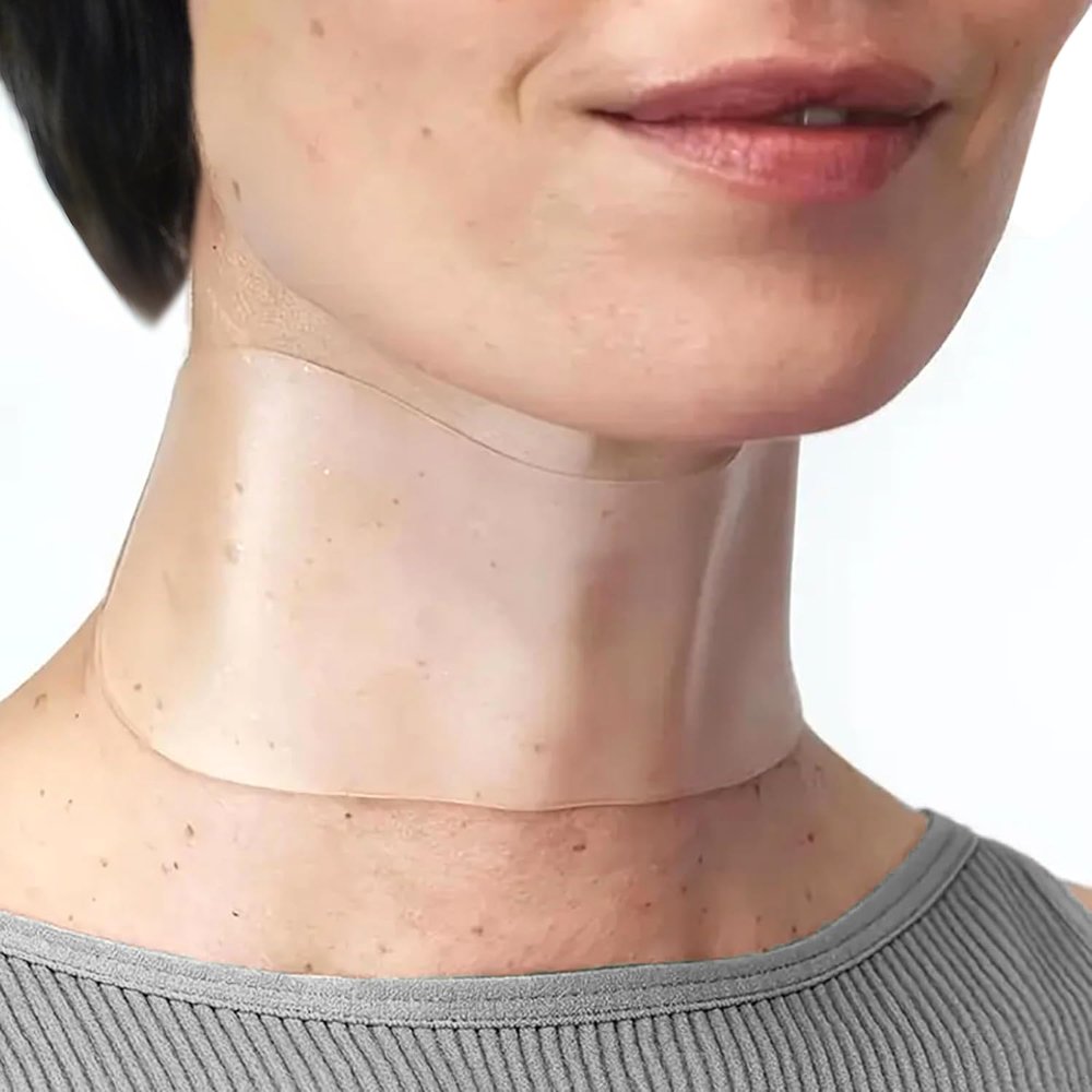 DUBPIRT 5 PCS Silicone Neck Wrinkle Patches - Reusable Overnight Anti-Wrinkle Patches, Anti Aging Silicone Wrinkles Patche for Skin Firming & Neck2.5 Months Supply -Upgraded Version