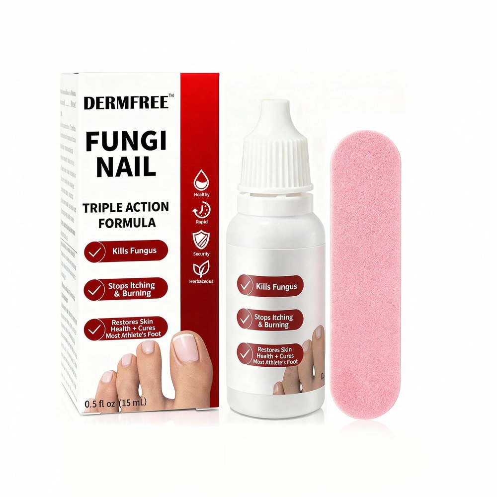 DERMFREE Fungi Nail ToenailTreatment,Gentle Formula,Effectively lmproves Nails for a More Beautiful Appearance (1PCS, 0.5 FL OZ)