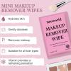 Twoworld Makeup Remover Wipes Bulk Individually Wrapped,Travel Makeup Wipes Gentle for Face Cleansing Mascara Lipstick Travel Hotel(Aloe Vera & Cherry Blossoms,Pack of 50) view 4