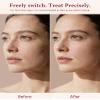 Sonic dermaplaning Tool for Women, Electric Face Razor for Women, 3-Speed Facial Exfoliator & Peach Fuzz Remover with LED Light, 10-Min Auto-Safety Timer & 4 Refill Blades for Glowing Skin view 3