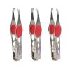 3Pcs Silver Tweezer With LED Light For Hair Removal Makeup Tool Eyebrow Eyelash for Women Facial Hair, Lash Trimmer, Hair Tweezers, Ingrown For Tweezer, Tweeze, Women's Hair Removal Tweezers view 1