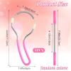 Andibro 4Pcs Spring Facial Hair Removers for Women, Spring Manual Epilator Hair Removal Threading Tools Face Hair Remover with Handle view 2