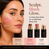 Cream Contour Stick Set Blush, Bronzer & Highlighter Trio | Hydrating, Buildable, High-Pigment Makeup with Shea Butter & Vitamin E | Phoenix Beauty Gift Set (Twilight, Regular Trio) view 2